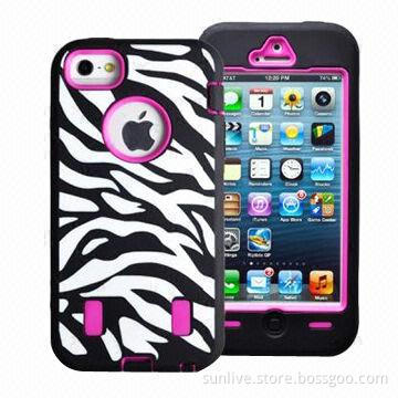 Zebra pattern design case for iPhone 5